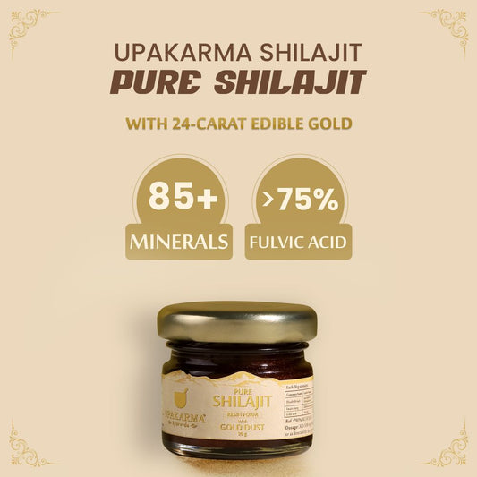 Upakarma Ayurveda Pure SJ Resin Form With Gold Dust