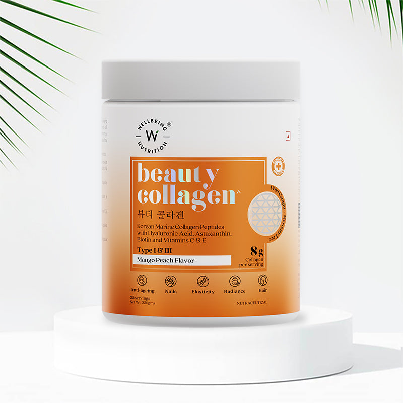 Beauty Korean Marine Collagen Peptides Mango Peach Flavour
