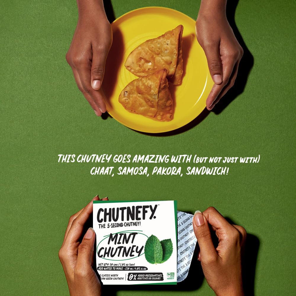 Chutnefy Mint Chutney | Delicious & Ready-to-Eat | 5-Second Instant Chutney