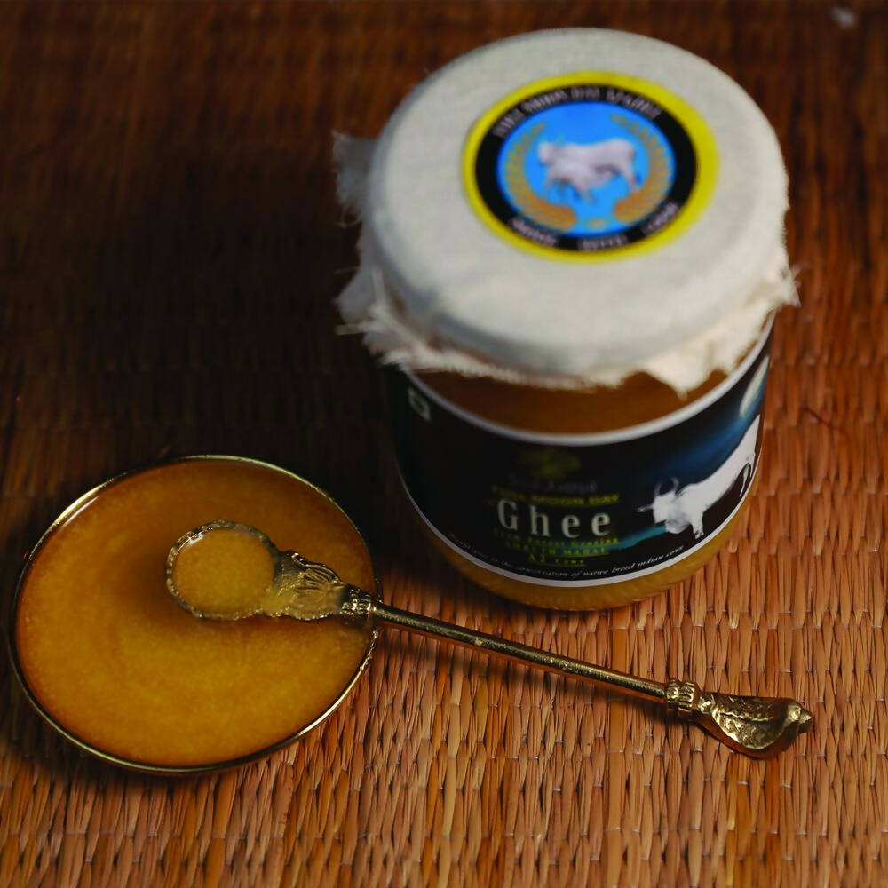 Tatsat Full Moon Day Ghee From Forest Gazing Amruth Mahal A2 Cows | Indian Hallikar Cow Ghee, Pure A2 Ghee, Natural & Healthy, Non-GMO