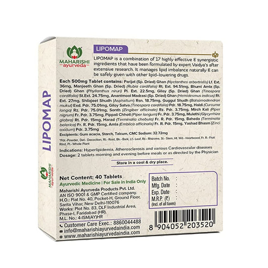 Maharishi Ayurveda Lipomap for Cholesterol