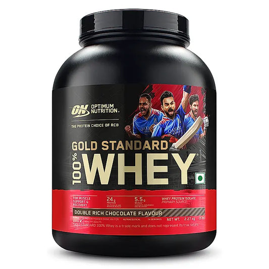 Optimum Nutrition Gold Standard 100% Whey Protein Powder (Double Rich Chocolate)-2.27 kg