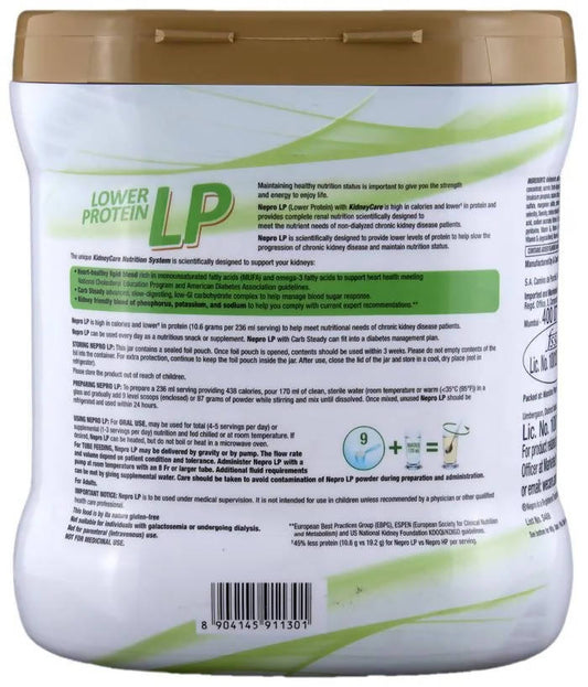 Nepro LP (Lower Protein) Powder - Health Drink Vanilla Toffee Flavor