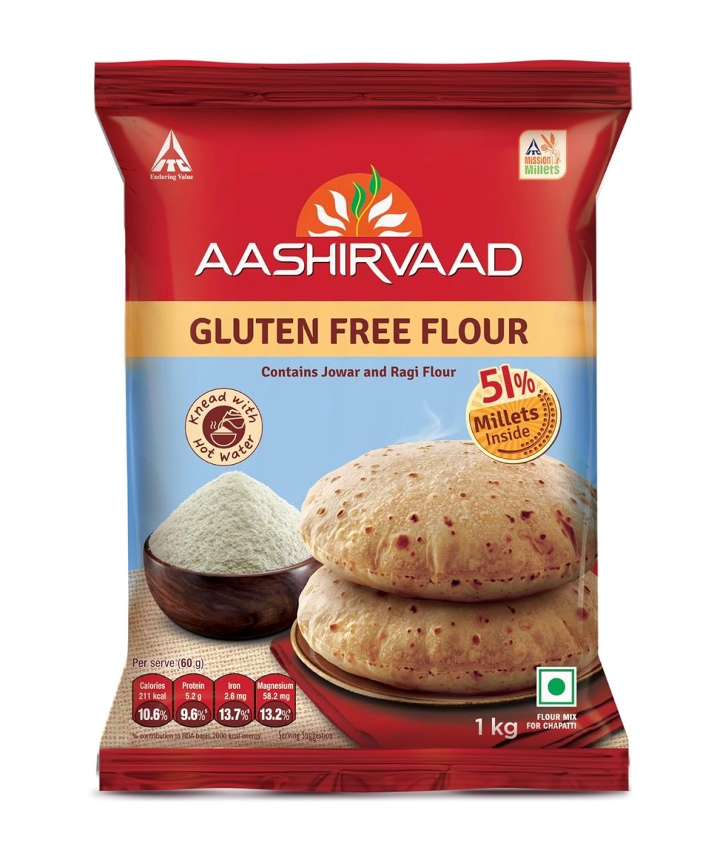 Aashirvaad Nature's Super Foods Gluten Free Flour With Ancient Grains, Nutrient Rich Whole Wheat Multigrain Atta