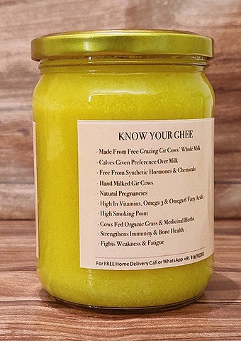 Satjeevan A2 Gir Cow Bilona Ghee | Pure A2 Gir Cow Bilona Ghee | 100% Gir Cow Ghee | Traditional Cow Ghee