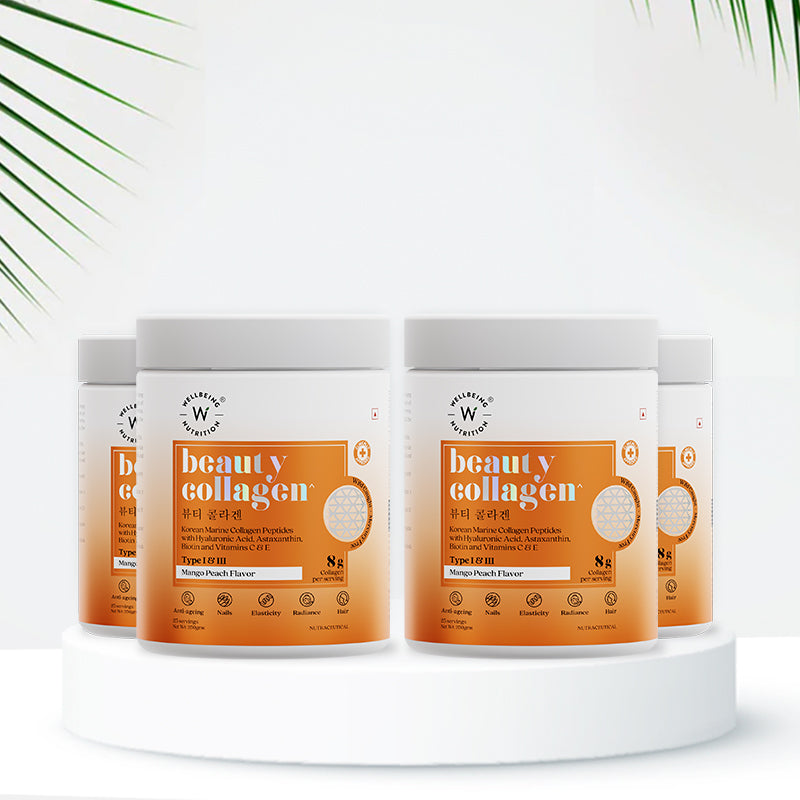 Beauty Korean Marine Collagen Peptides Mango Peach Flavour