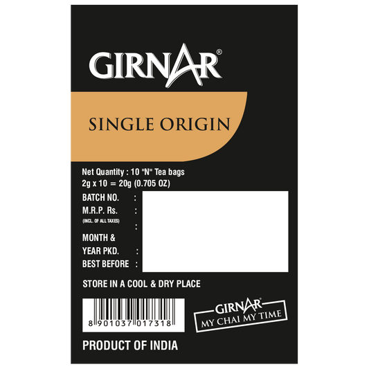 Girnar Single Origin Black Tea Bags - Assam Tea