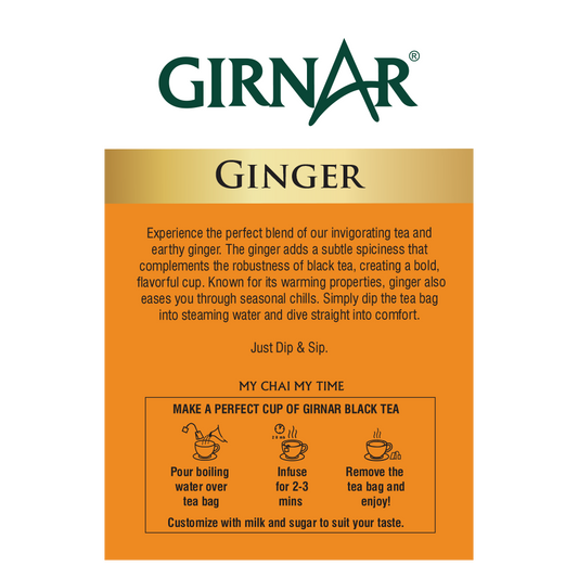 Girnar Black Tea Bags - Adrak