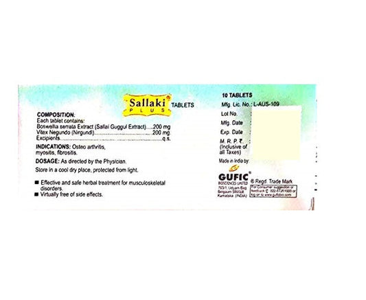 Gufic Ayurveda Sallaki Plus Tablets