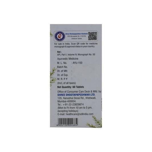 Dhootapapeshwar Satavari Tablets