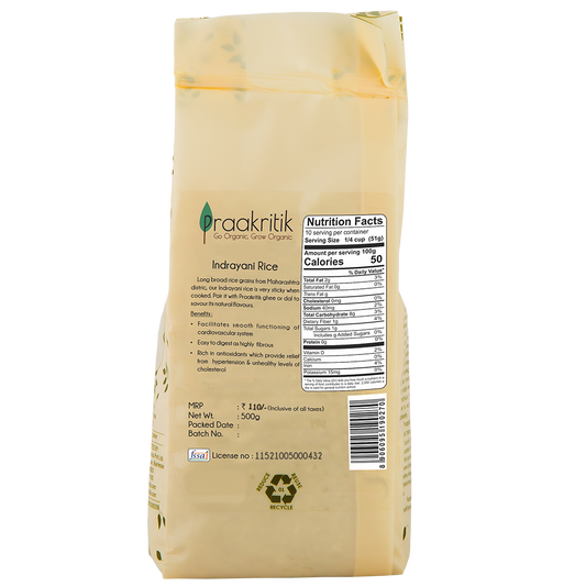 Praakritik Natural Indrayani Rice - diocart