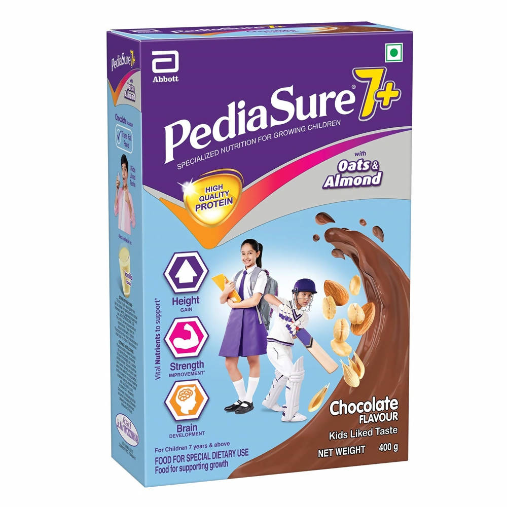 Pediasure 7 Plus Oats & Almond Nutrition Drink Powder Chocolate Flavour for Infants