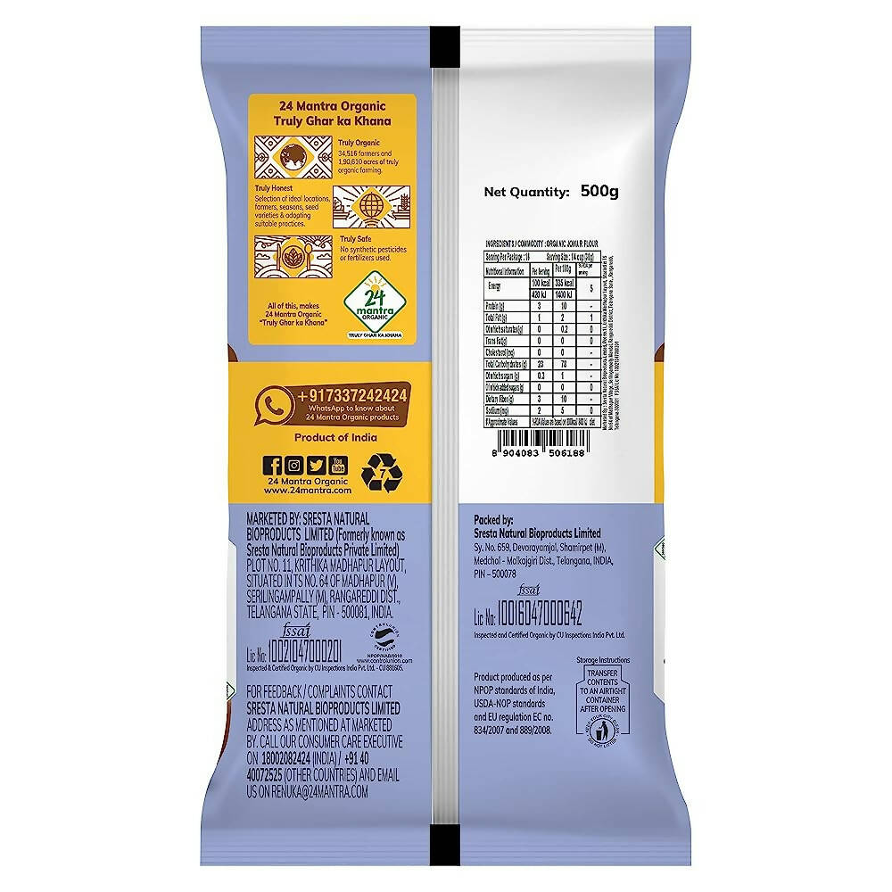 24 Mantra Organic Jowar Flour - Distacart