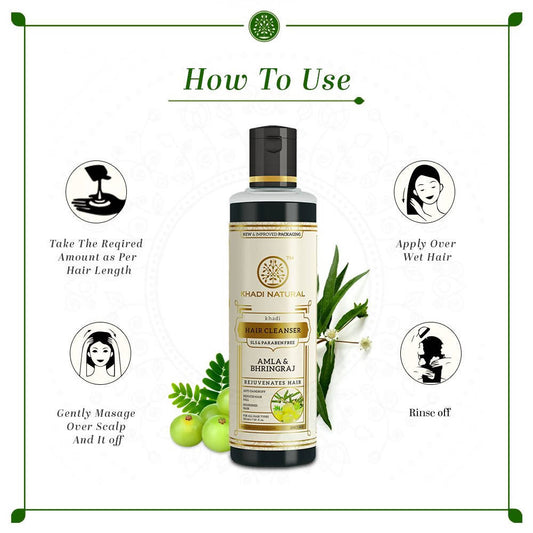 Khadi Natural Amla & Bhringraj Hair Cleanser