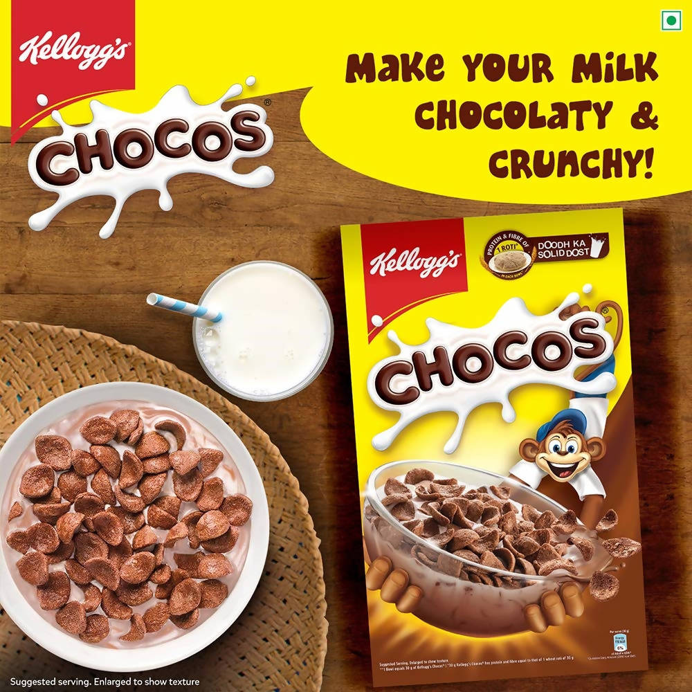 Kellogg's Chocos For Kids, Multigrain Energy, More Chocolatey, Kids Breakfast Cereal