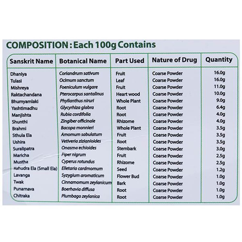 Sri Sri Tattva Madhukari Herbal Tea Composition