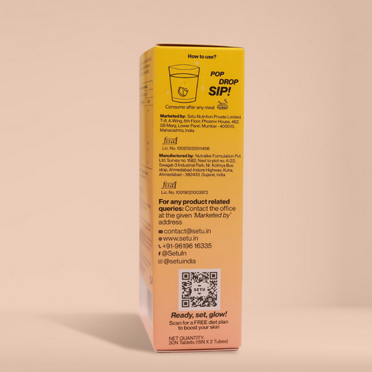 Setu Skin Renew Fizz Glutathione & Vitamin C Effervescent Tablets - Distacart