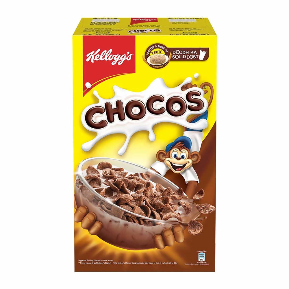 Kellogg's Chocos For Kids, Multigrain Energy, More Chocolatey, Kids Breakfast Cereal