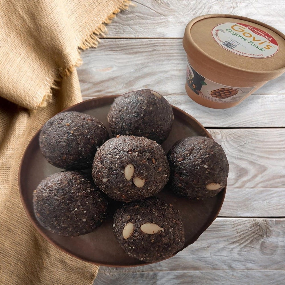 Govi’s Organic Foods - Jaggery Black Sesame Laddu (Til Ka)