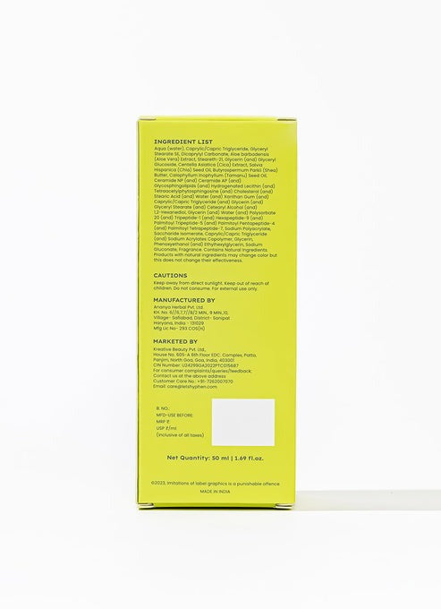 Hyphen By Kriti Sanon Barrier Care Cream For Dry Skin With Ceramide, Tamanu Oil, CICA Extracts, Instant Skin Hydration