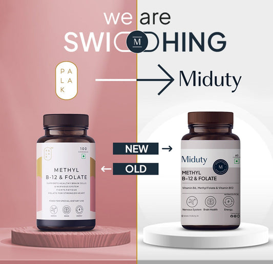 Miduty by Palak Notes Methyl B-12 & Folate Chewable Tablets