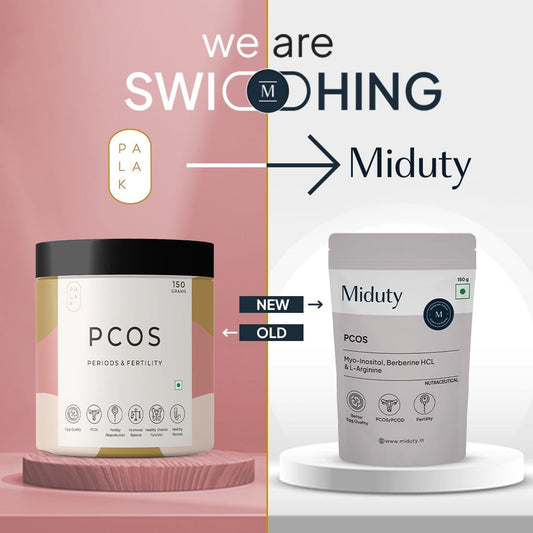 Miduty by Palak Notes PCOS Periods Fertility Powder - Distacart