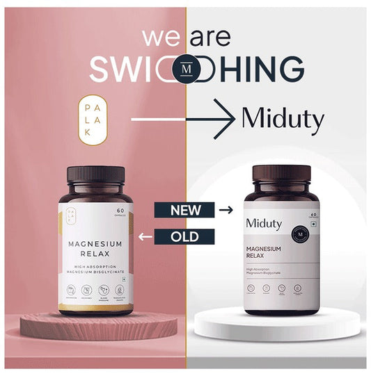 Miduty by Palak Notes Magnesium Relax Capsules