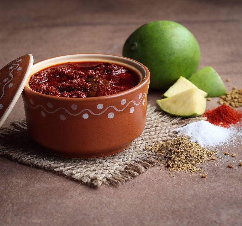 Jandhyala Foods Mango Garlic Avakaya Pickle