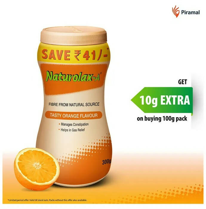 Piramal Naturolax -A Powder Tasty Orange - diocart