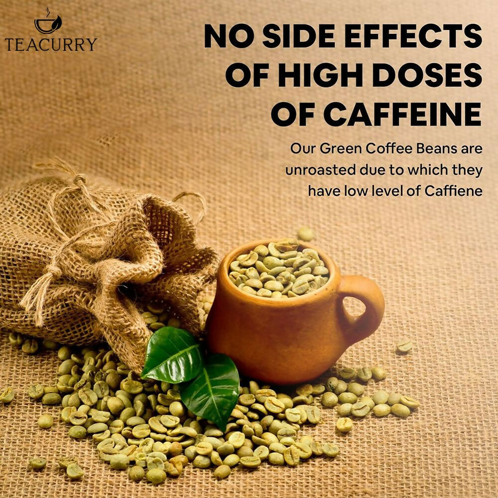 Teacurry Arabica Green Coffee Bean (Raw Whole Beans, 100% Arabica, Unroasted) - Distacart