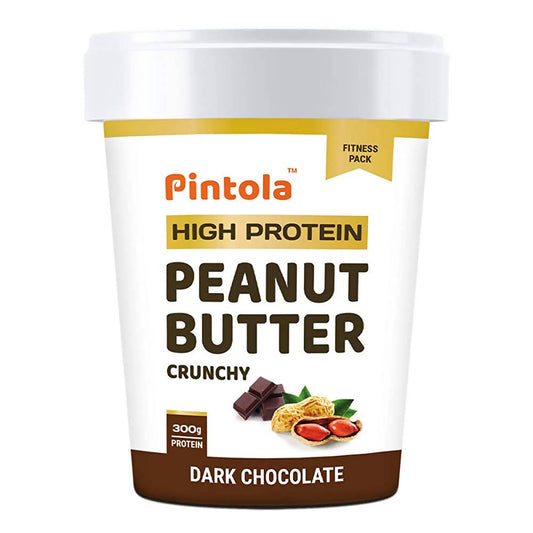 Pintola High Protein Dark Chocolate Crunchy Peanut Butter - Distacart