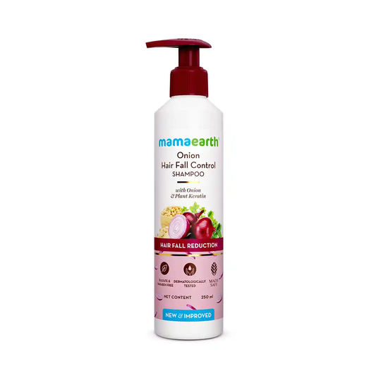 Mamaearth Onion Shampoo with Onion & Plant Keratin For Hair Fall Control