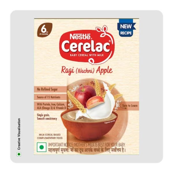 Nestle Cerelac Baby Cereal With Milk - Ragi & Apple