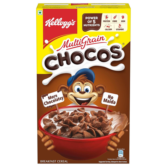 Kellogg's Chocos For Kids, Multigrain Energy, More Chocolatey, Kids Breakfast Cereal - Distacart