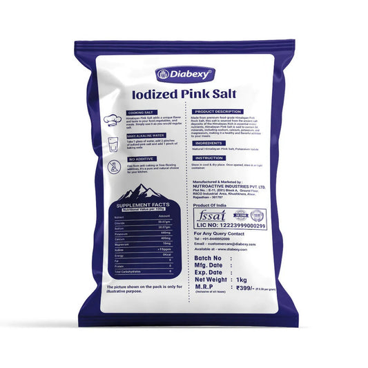 Diabexy Iodized Himalayan Pink Salt