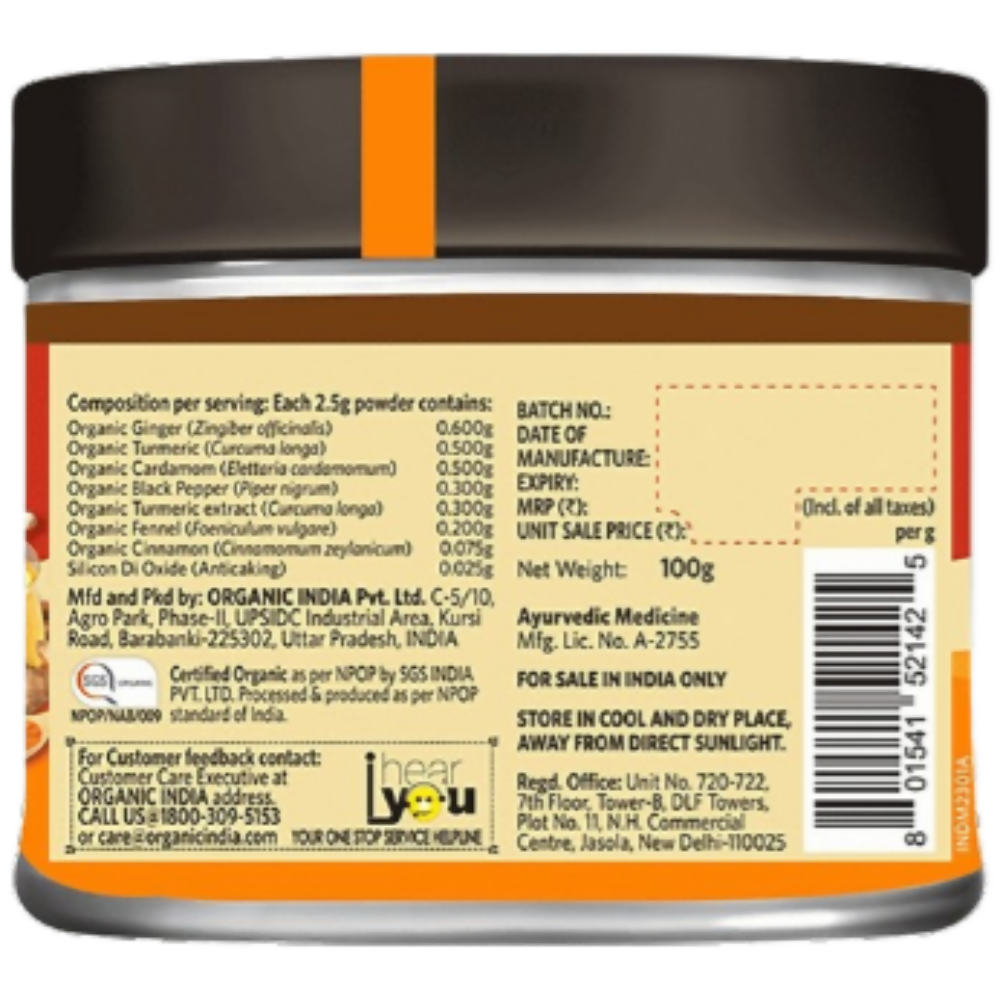 Organic India Turmeric Latte Instant Premix - Distacart