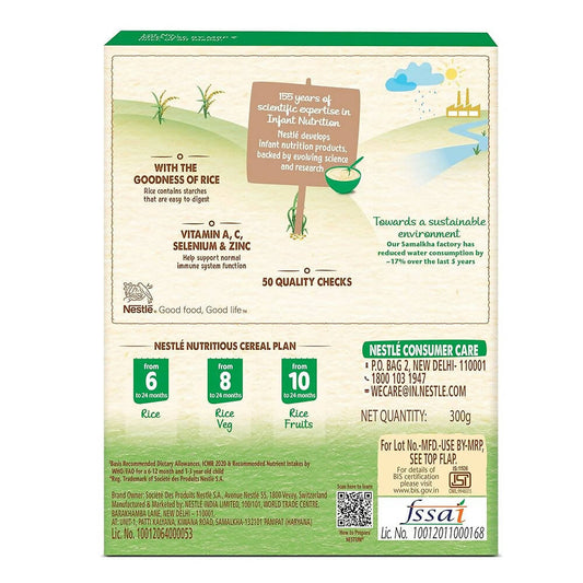 Nestle Nestum Baby Cereal - Rice Vegetables (8 Months-24 Months) - Distacart