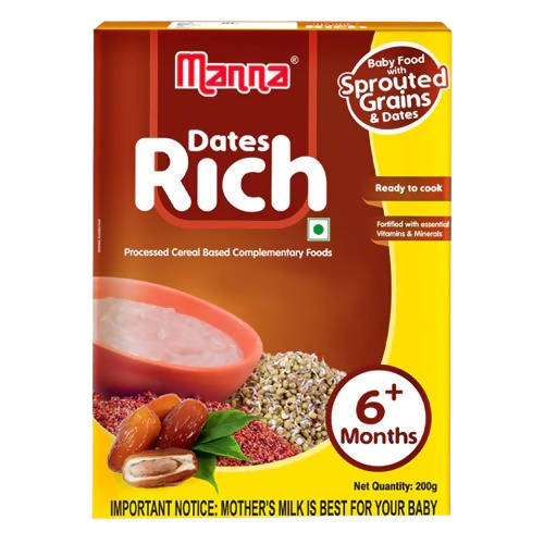 Manna Dates Rich Baby Food With Sprouted Grains & Dates - Distacart