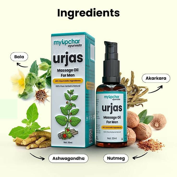 myUpchar Ayurveda Urjas Massage Oil For Men