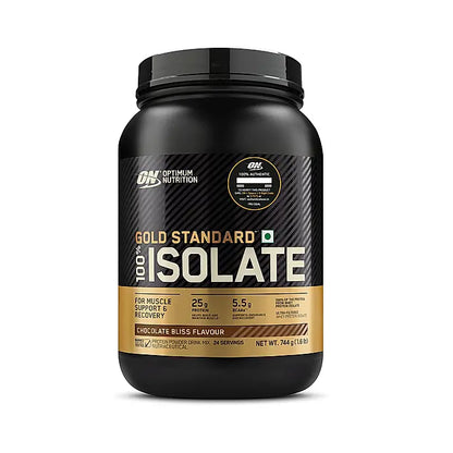 Optimum Nutrition Gold Standard 100% Whey Protein Isolate (Chocolate Bliss)-744 gm