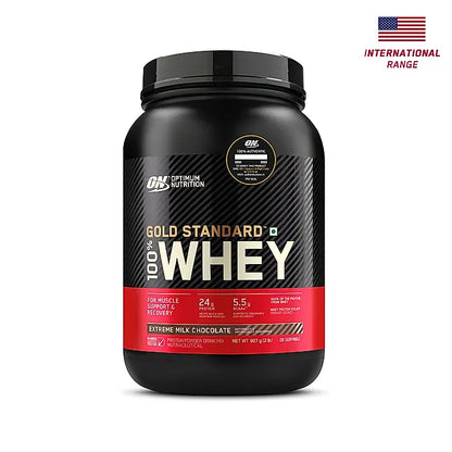Optimum Nutrition Gold Standard 100% Whey Protein Powder (Extreme Milk Chocolate)-907 gm