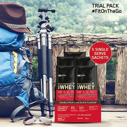 Optimum Nutrition Gold Standard 100% Whey Protein Powder (Double Rich Chocolate)-152 gm