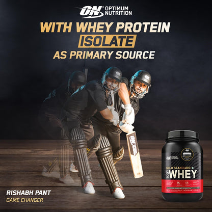 Optimum Nutrition Gold Standard 100% Whey Protein Powder (Double Rich Chocolate) 4kg & Micronized Creatine Powder (Unflavoured) 100gm