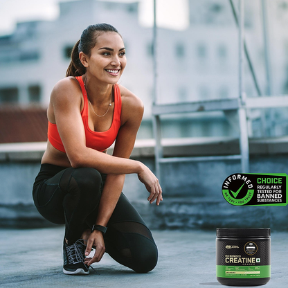 Optimum Nutrition Gold Standard 100% Whey Protein Powder (Double Rich Chocolate) 2.27kg & Micronised Creatine Powder (Unflavoured) 250gm