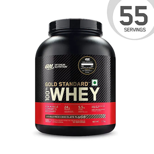 Optimum Nutrition Gold Standard 100% Whey Protein Powder (Double Rich Chocolate)-1.7 kg