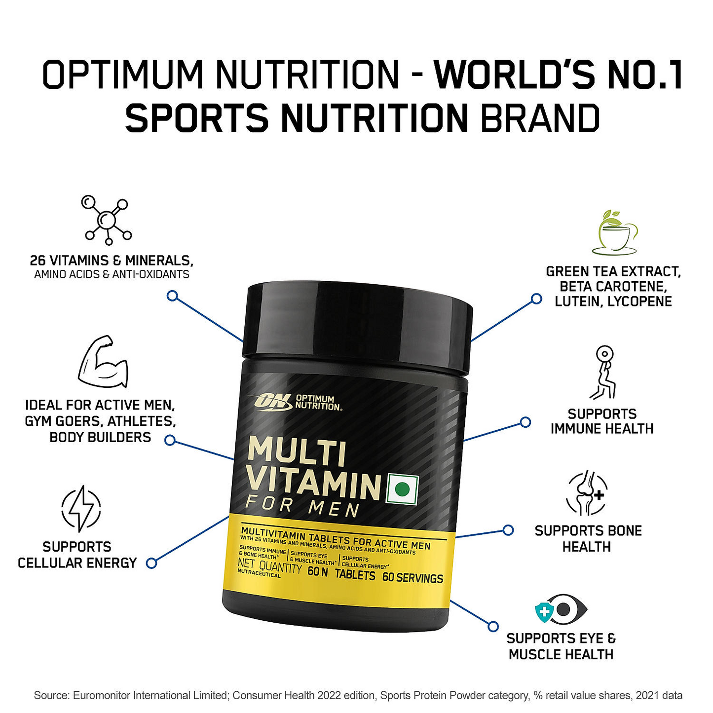 Optimum Nutrition Gold Standard 100% Whey Protein Powder (Double Rich Chocolate) 4 kg + Multivitamin for Men-60 Tablets + (ZMA)-60 Capsules + Fish Oil-60 Capsules