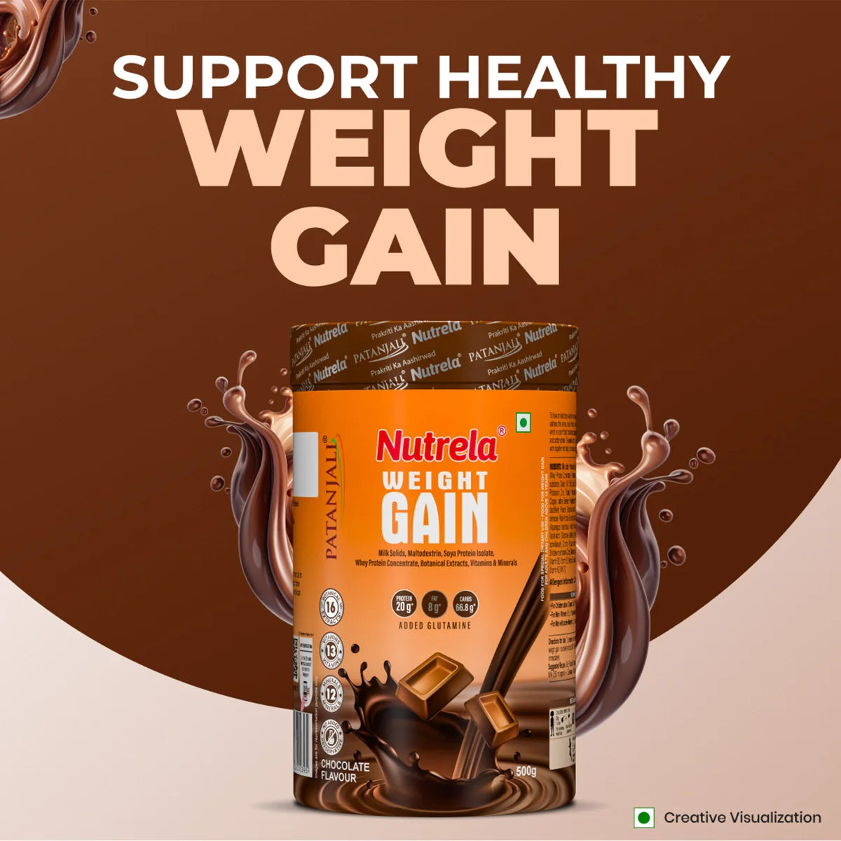 Patanjali Nutrela Weight Gain Chocolate Flavour