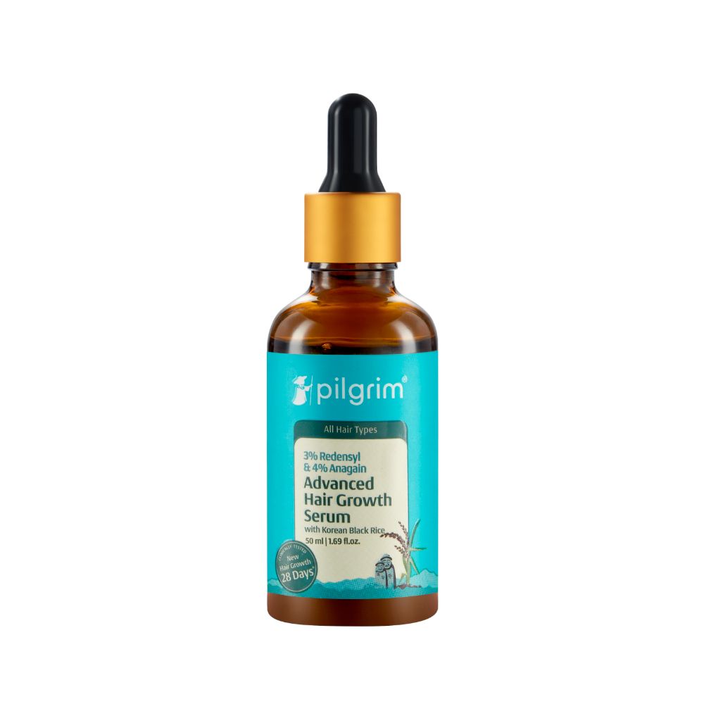 Pilgrim 3% Redensyl + 4% Anagain  Advanced Hair Growth Serum with Korean Black Rice