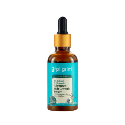 Pilgrim 3% Redensyl + 4% Anagain  Advanced Hair Growth Serum with Korean Black Rice