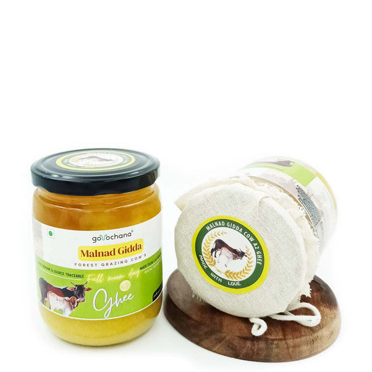 Gorochana 100% Source Traceable Desi Malnad Gidda A2 Full Moon Day Bilona Cow Ghee - Distacart